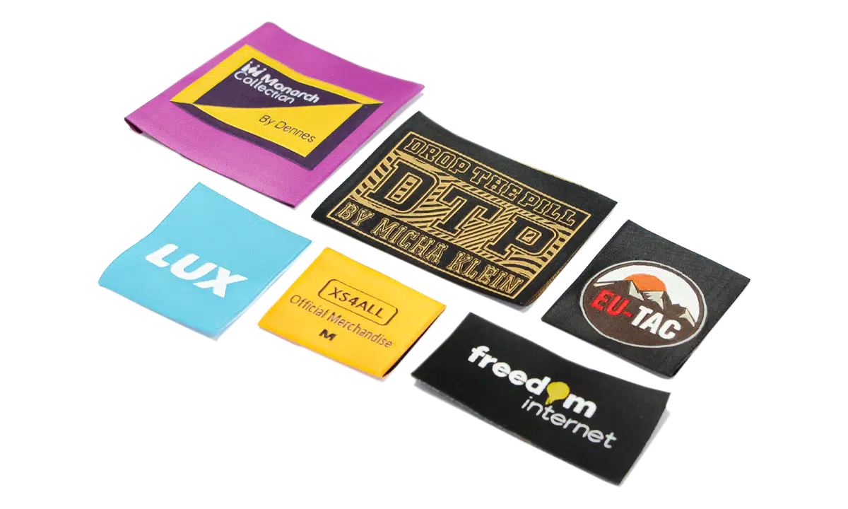 voorbeeld labels textiel