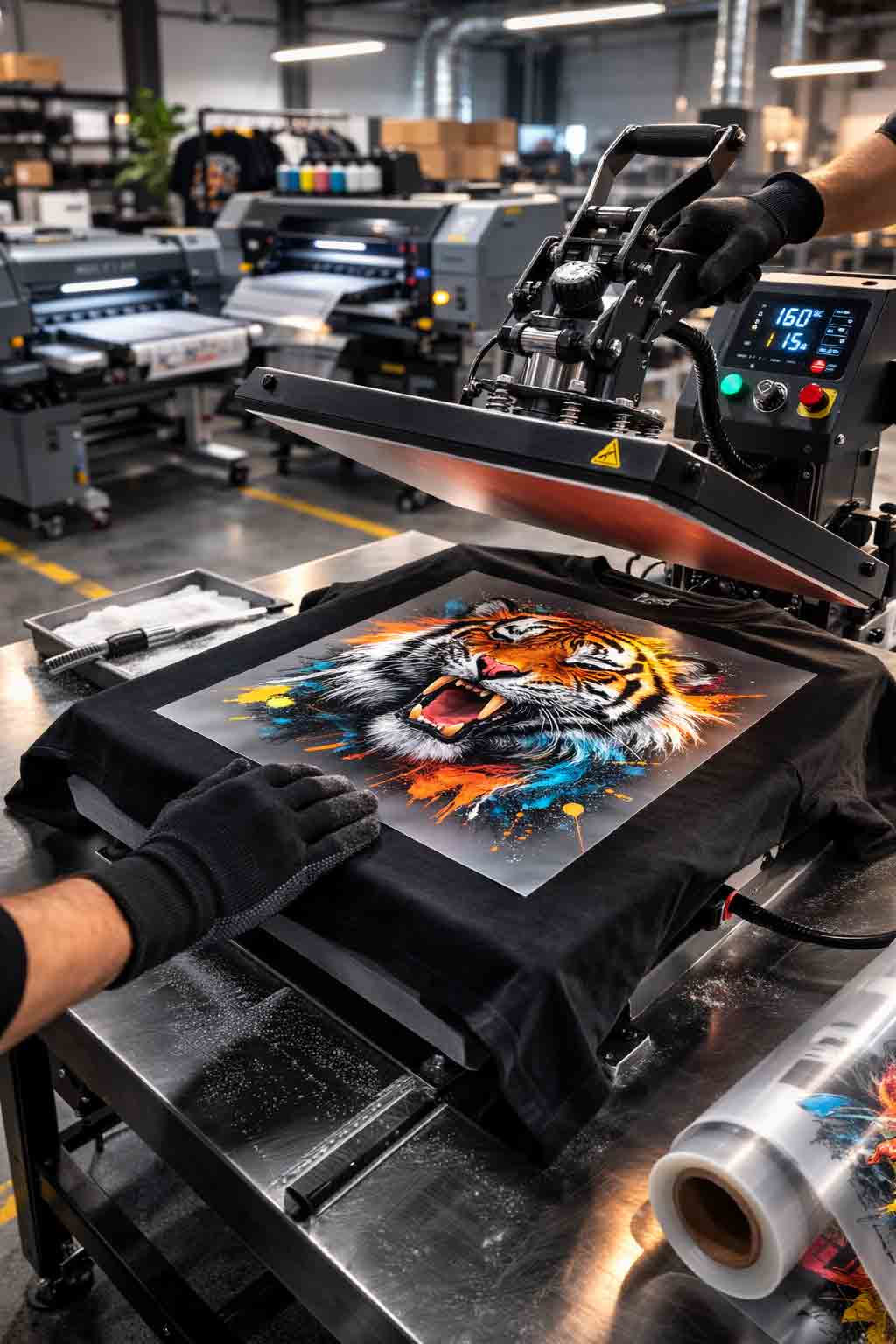 dtf transfer printing on t-shirt